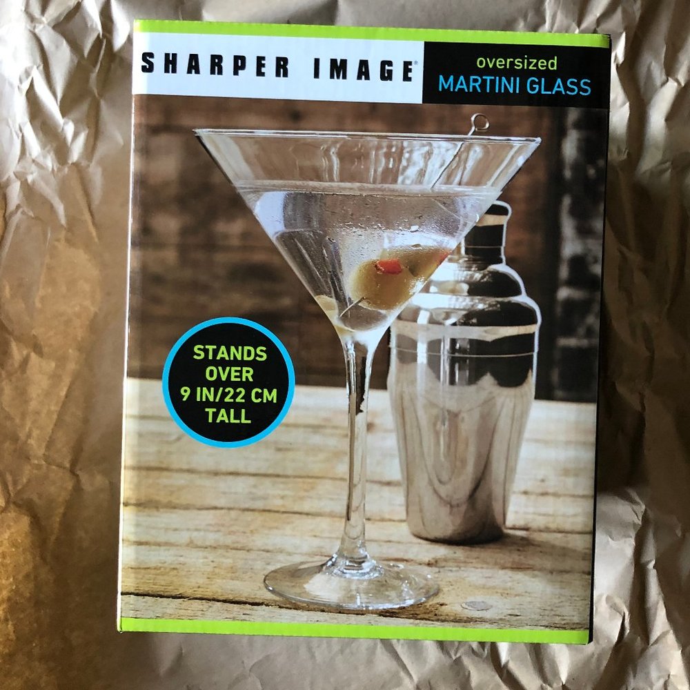 Sharper Image Oversized Martini Glass